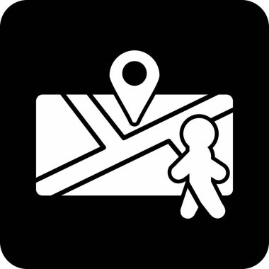 konum. Web simgesi vektör illüstrasyonu