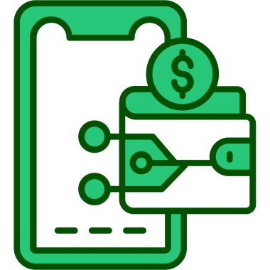 Para için. Web simgesi basit illüstrasyon