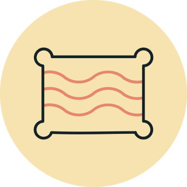 Sosis. Web simgesi basit illüstrasyon