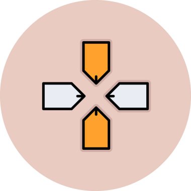 çapraz simge vektör illüstrasyonu