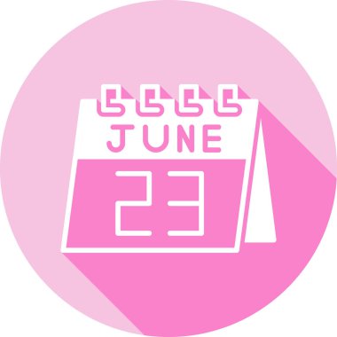 Tek satır simgesiyle 1 Haziran St. Day takvimi