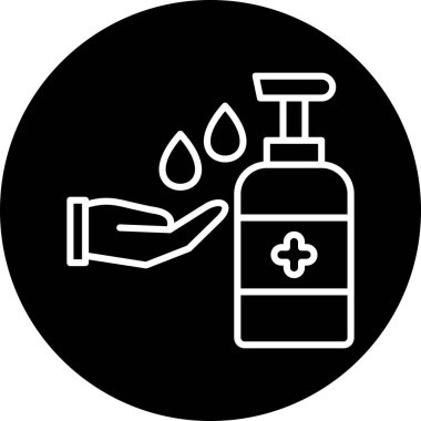 Bir sabun simgesinin vektör illüstrasyonu