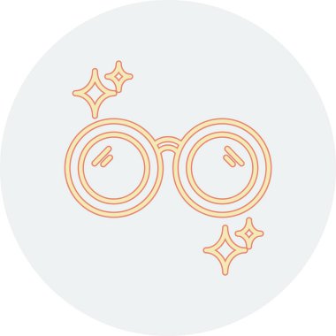 Gözlük. Web simgesi basit tasarım