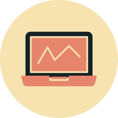 Bilgisayar. Web simgesi basit illüstrasyon