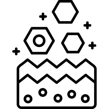 Kimyasal mataranın vektör simgesi, vektör, illüstrasyon