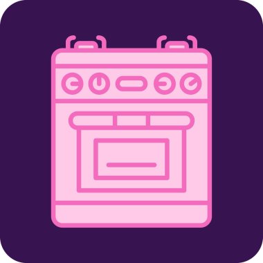 Fırın. Web simgesi basit illüstrasyon