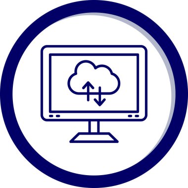 Bulut hesaplama. Web simgesi