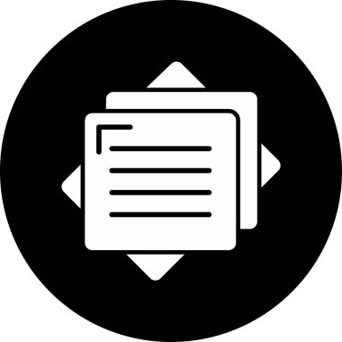 Belge simgesinin vektör illüstrasyonu