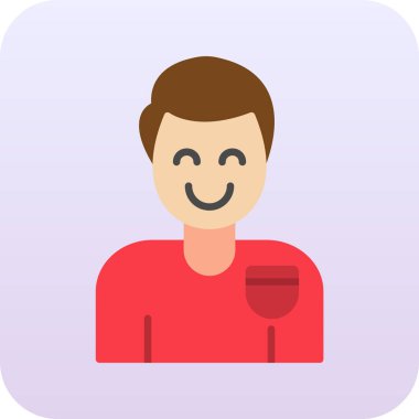 Bir fincan kahve ve vektör illüstrasyonlu adam.