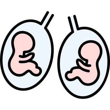 bebek ve bebek simgesi, taslak biçimi