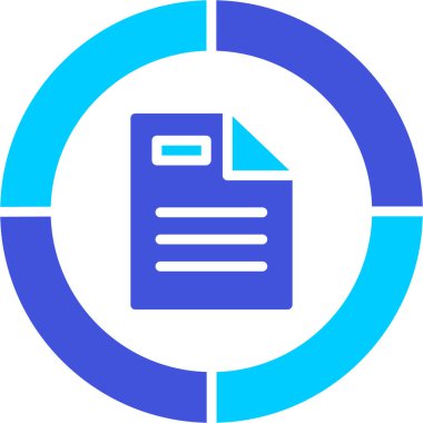 Belge. Web simgesi basit illüstrasyon