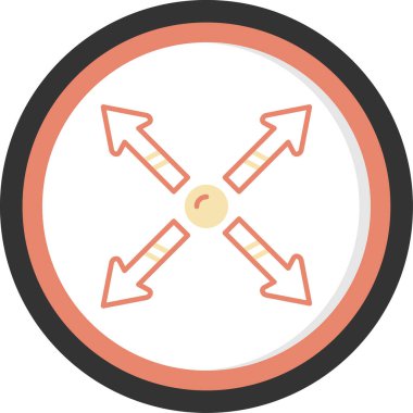 ok simgesi vektör illüstrasyonu