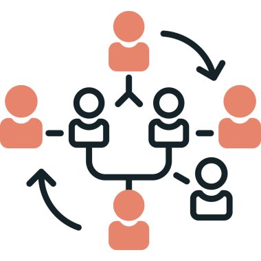 şebeke. Web simgesi basit illüstrasyon