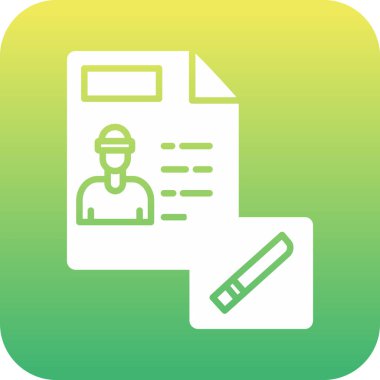 belge simgesi vektör illüstrasyonu