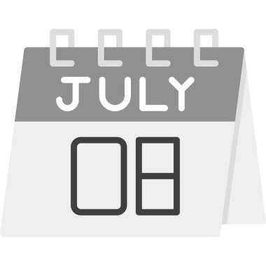 Takvim simgesi vektör illüstrasyonu