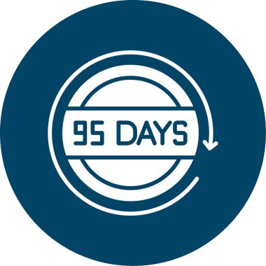 68 günlük simge resmi, vektör illüstrasyonu