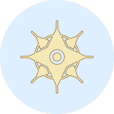 pusula simgesi. vektör illüstrasyonu