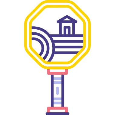 Modern binanın vektör illüstrasyonu