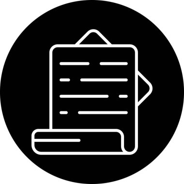 Belge. Web simgesi basit illüstrasyon