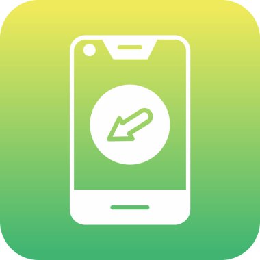 Telefon vektör simgesi modern basit vektör illüstrasyonu