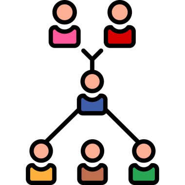 insanlar ağ simgesi çizimi