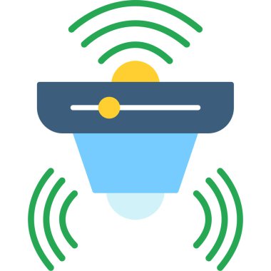 Kablosuz. Web simgesi basit illüstrasyon