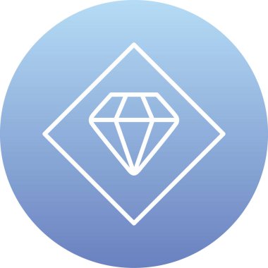 Basit elmas ağ simgesi