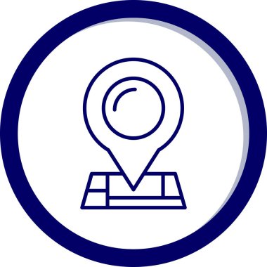 konum. Web simgesi basit illüstrasyon