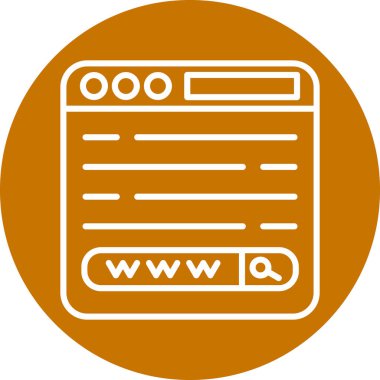 tarayıcı vektörü glyph düz simgesi