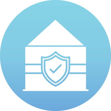 Bir ev simgesinin vektör illüstrasyonu