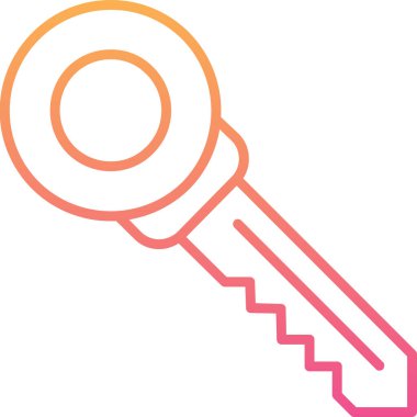 Anahtar simgesi vektör illüstrasyonu