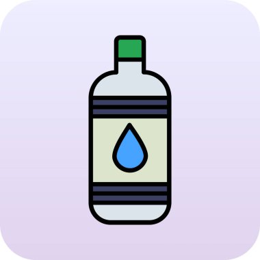 Şişe vektör simgesi. Web ve grafik tasarımı için basit vektör simgesi.