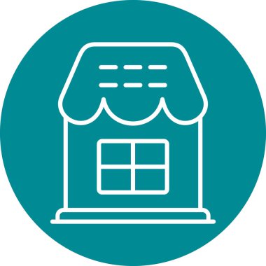 Modern yapı simgesinin vektör illüstrasyonu