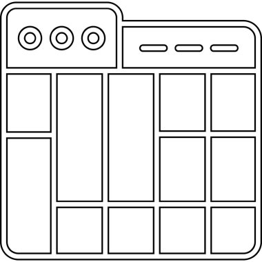 mutfak ve pişirme kutsal kişilerin resmi, vektör çizim