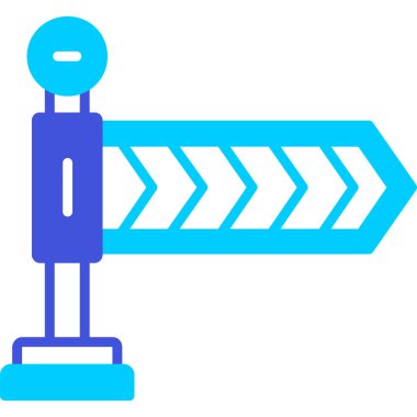 Bariyer. Web simgesi basit illüstrasyon