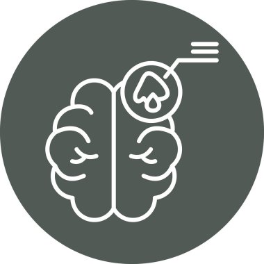 İnsan beyninin vektör simgesi