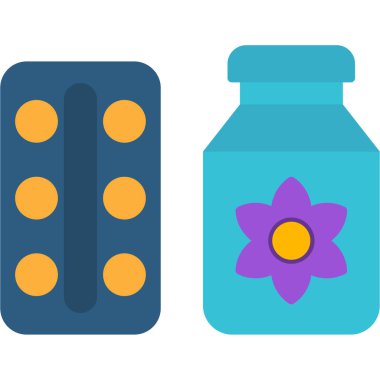 hapları düz simgesi, vektör, illüstrasyon