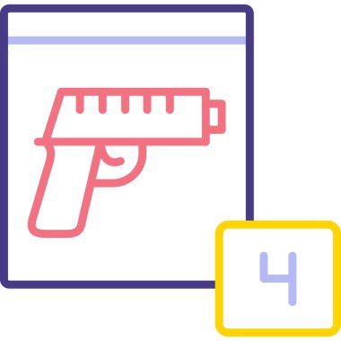 kurşun simge vektör çizim