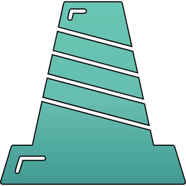 Piramit. Web simgesi basit illüstrasyon