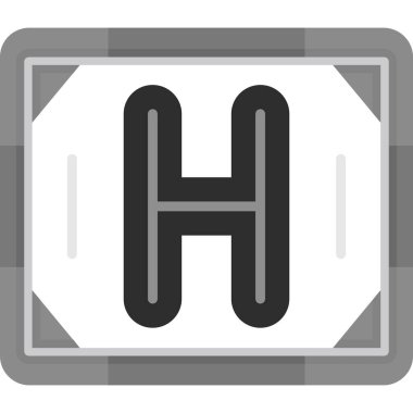 Otel simgesi, vektör illüstrasyonu