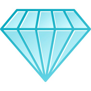 Elmas ikonu. vektör illüstrasyonu