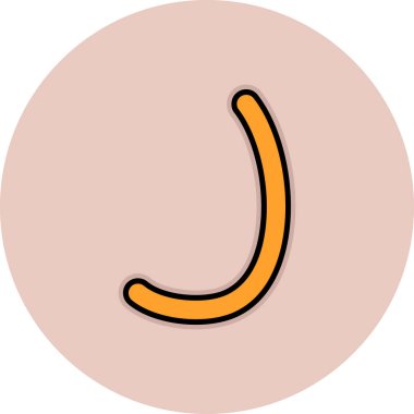 Çemberin sevimli çizgi film karakteri simgesi