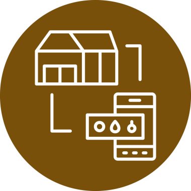 vector illustration of modern b lack icon of coffee shop