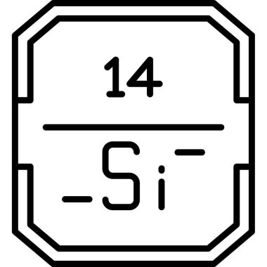 Kimyasal simge vektör çizimi