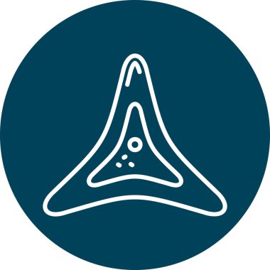 Benzersiz düşen vektör simgesi