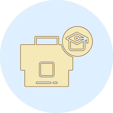 Eğitim simgesinin vektör illüstrasyonu