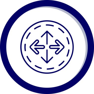 yön ikonu vektör illüstrasyonu