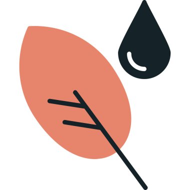 Sonbahar sonbahar mevsimi simgesi doldurulmuş taslak biçiminde