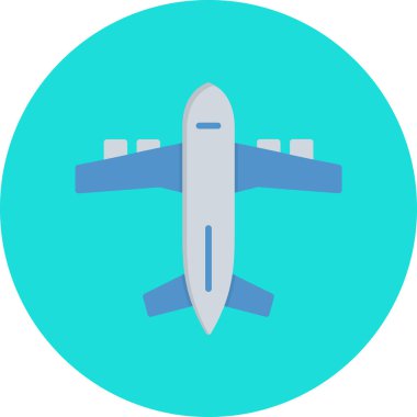 Uçak. Web simgesi basit illüstrasyon