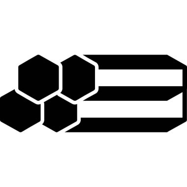 Siyah renkli soyut altıgen arkaplan